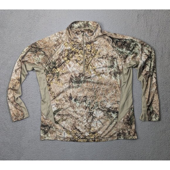 Cabela's Other - Cabelas Zip Pullover 2XL Zonz Western Camo Hunting Long Sleeve Shirt Mock